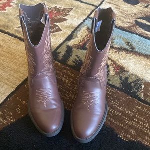 Deer Stags Girl Cowgirl Boots